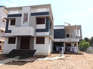 Tamil Nadu as they inaugurated the new community residence at Holy Cross School, Samarasampettai