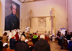Prayers at the tomb of Blessed Basile Moreau