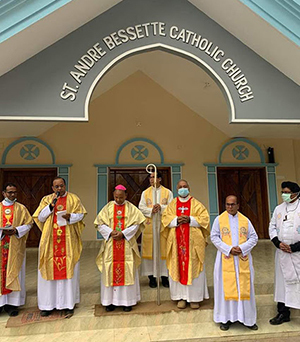 Blessing St. André Bessette Church in in Diglakona, Bangladesh