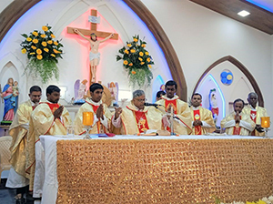 Ordination Vicariate of Tamil Nadu, Deacon Aldo Vibi Brandon, Deacon Amalraj, and Deacon Joseph Inbaraj