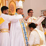 Deacon Sharon Piuse, C.S.C., was ordained by Most Rev. Mar Joseph Pamplany in North East India.