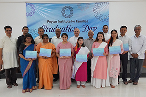 Peyton Institute for Families in Bangalore, India, held its first graduation.