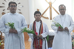 Sacred Heart Province Celebrates First Profession of novice Mr. Shakti John Tripura, C.S.C.