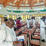 West Africa – The Province of West Africa renewed its vows together on August 5 as a way of closing their annual retreat, which had begun on August 1. They composed a song for the occasion that included the lyrics: “My brothers, let us be brothers / as God wants us to be / so let us become real brothers / for we are one in Christ.”