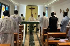 His Eminence Luis Cardinal Tagle presides at Mass at the Holy Cross Generalate