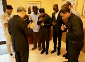 His Eminence Luis Cardinal Tagle blesses the missionaries to Papua New Guinea