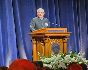Br. Paul Bednarczyk at Fr. Robert Dowd, C.S.C., Inaugurated President of the University of Notre Dame