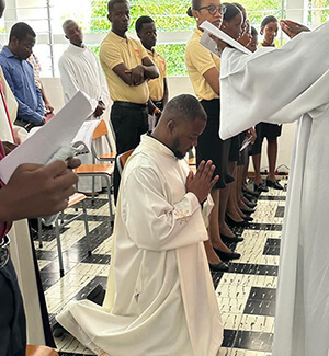 Mr. Brunel Victorin, C.S.C. Final Vows in Haiti 2024