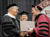 Superior General Receives Honorary Degree from Holy Cross College