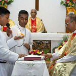 In Bangladesh Mr. Mithu Leonard Palma, C.S.C., of the Sacred Heart of Jesus Province professed his Final Vows in the Scholasticate Chapel in Rampura, Dhaka and Fr. James Cruze, C.S.C., Provincial, received the vows.