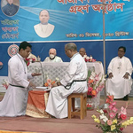 Br. Subal Lawrence Rozario, Provincial, received the vows of Br. Lipon Louis Chambugong, C.S.C., and Br. Andrew H. Chiran, C.S.C., in St. Joseph Province, Bangladesh.