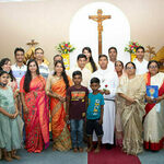 In Bangladesh family and friends celebrate the Final Vows of Mr. Mithu Leonard Palma, C.S.C.,of the Sacred Heart of Jesus Province.