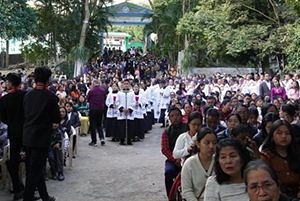 Holy Cross Joins Catholic Church in Mizoram, India, For Its Centenary Celebration