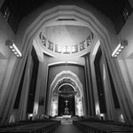 Interior of the BasilicaSaint Joseph’s Oratory, Montreal Canada.The Basilica was inaugurated on March 19, 1955. It has a seating capacity of 2,200 and a standing room capacity of 10,000.