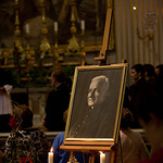 Portrait of St. André at the Mass of Thanksgiving the day after the Canonization