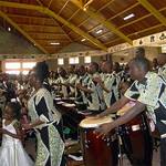 The choir at Holy Cross Parish in Dandora, Kenya