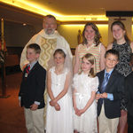 First Communion at Sacred Heart Parish in South Bend, Indiana, United States
