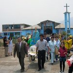Procession at Our Lord of Hope Parish in Canto Grande, Peru