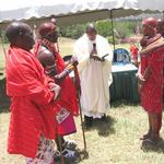 Fr. Chris Letikirich, C.S.C. performing traditional wedding in East Africa
